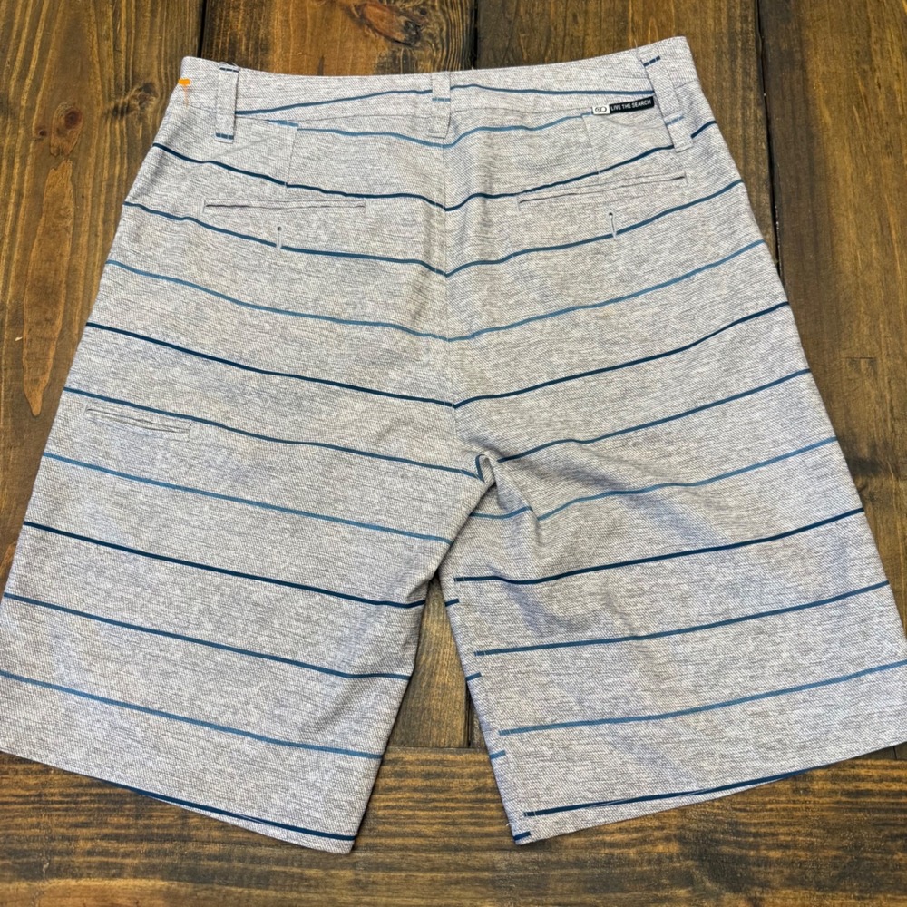 Rip Curl Boardwalk Series Men's Striped Shorts Size 32 Gray Blue, board‎ shorts - Picture 4 of 4